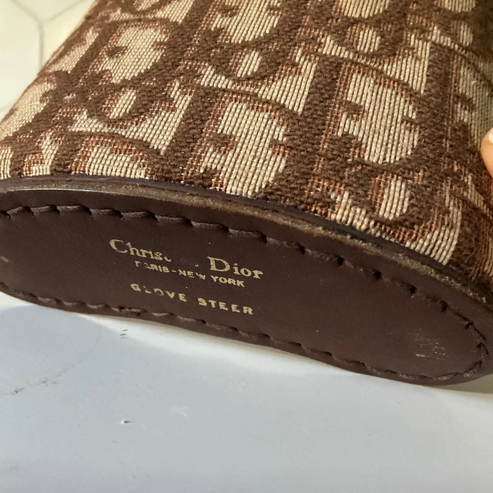 Christian Dior Vintage Monogram Mellow Steer Leather Hip Flask - Picture 11 of 16